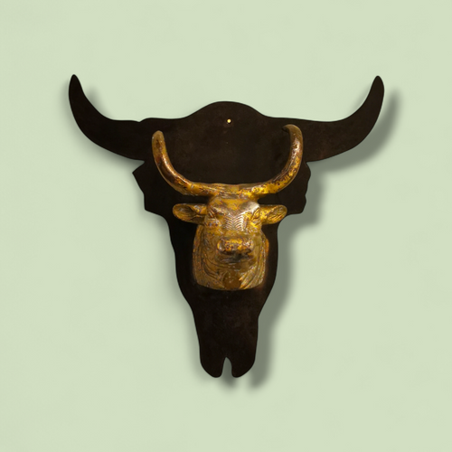 A 19th Century French Zinc Bull’s Head Boucherie/Butchers Advertising Trade Sign