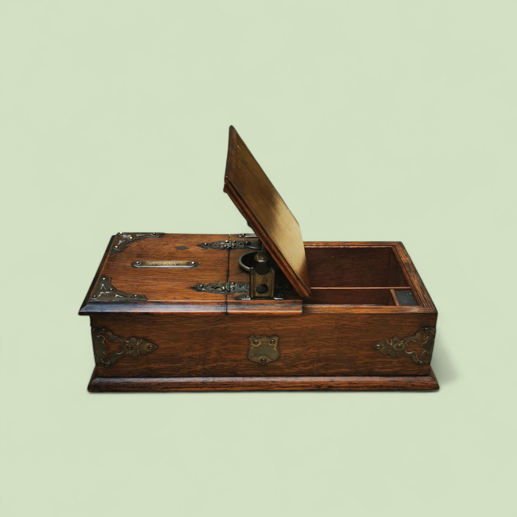 A Charming 19th Century Smokers Companion Box Inscribed Cigarettes & Cigars