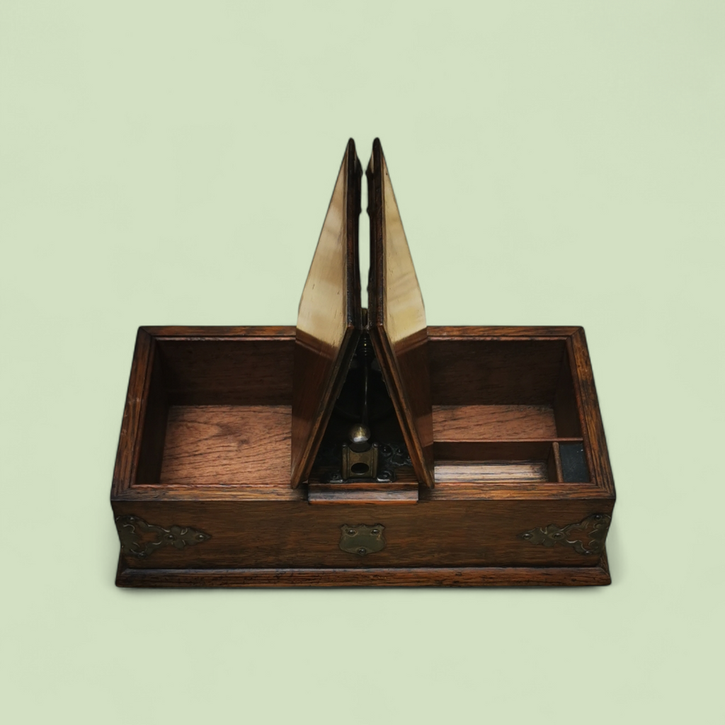 A Charming 19th Century Smokers Companion Box Inscribed Cigarettes & Cigars