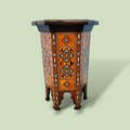 Italian Octagonal Inlaid Occasional Table, Mid 20th Century, circa 1960–1970, in the Manner of Carlo Bugatti